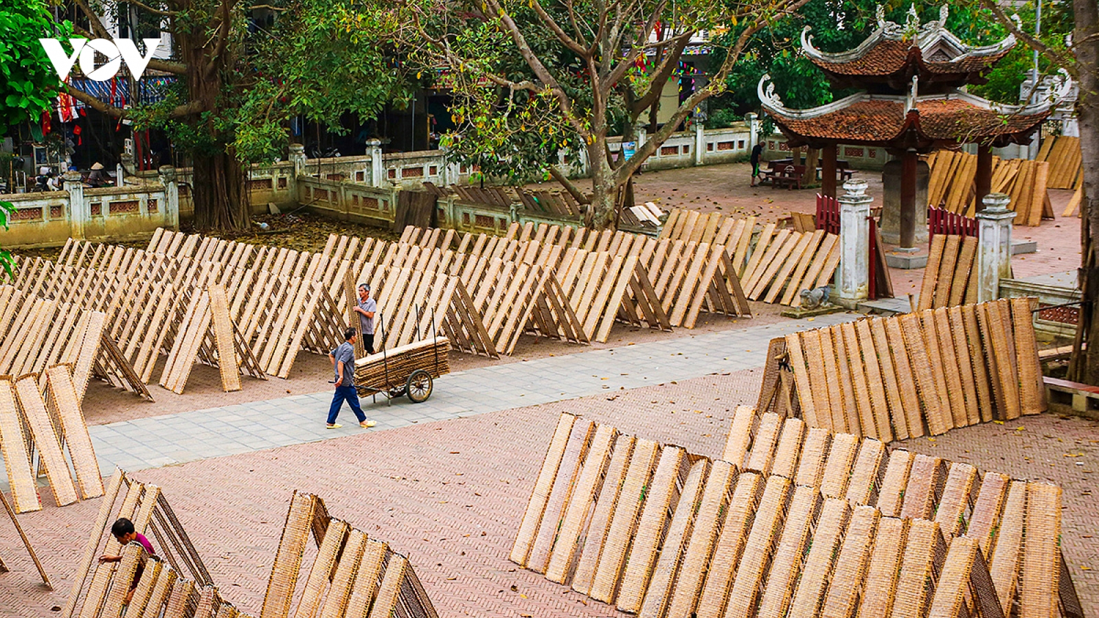 Làng nghề bánh đa Thổ Hà đẹp dung dị, rực rỡ trong ngày nắng