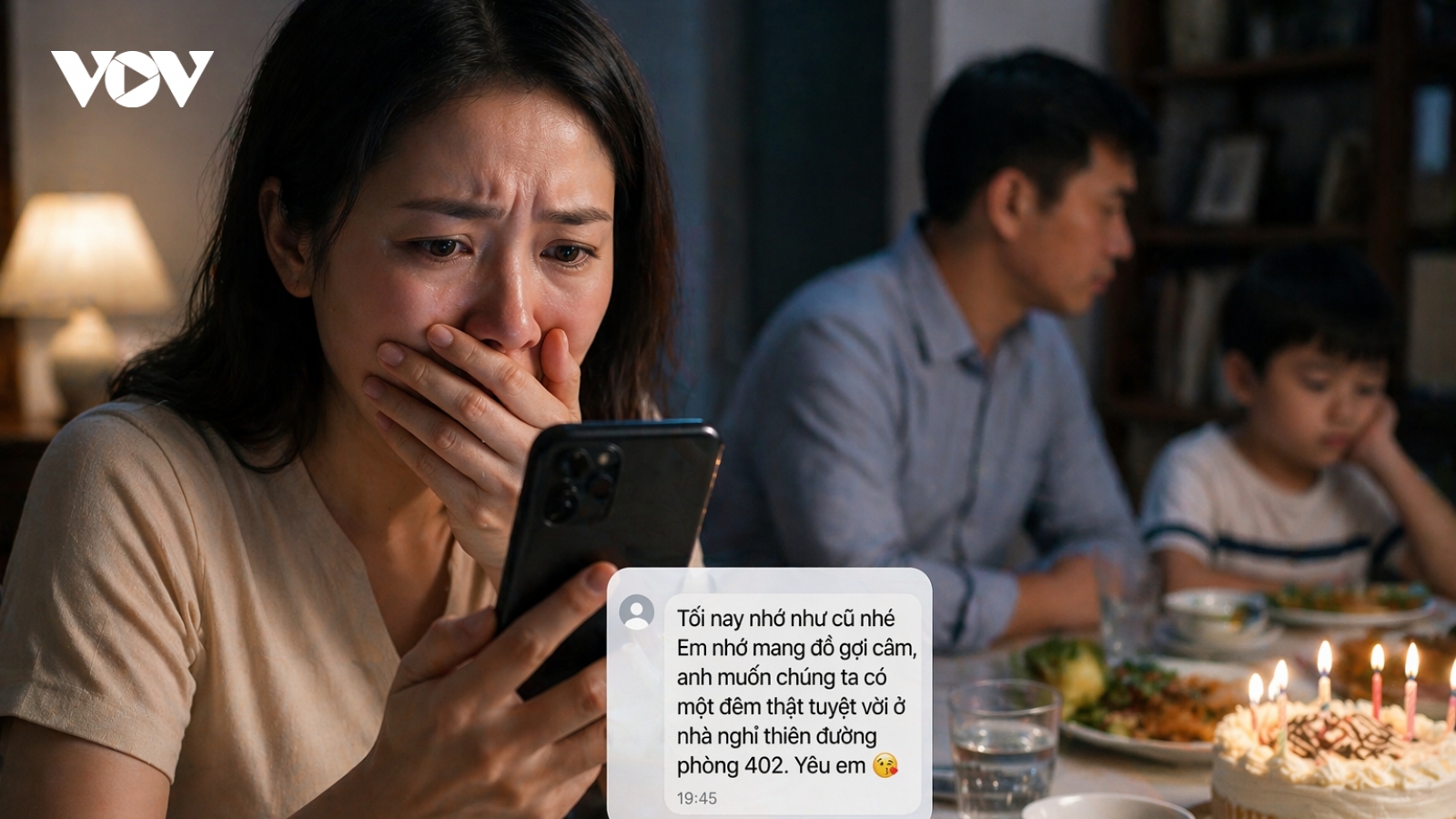 Sốc khi nhận tin nhắn của chồng “hẹn hò” người tình gửi nhầm vào điện thoại tôi