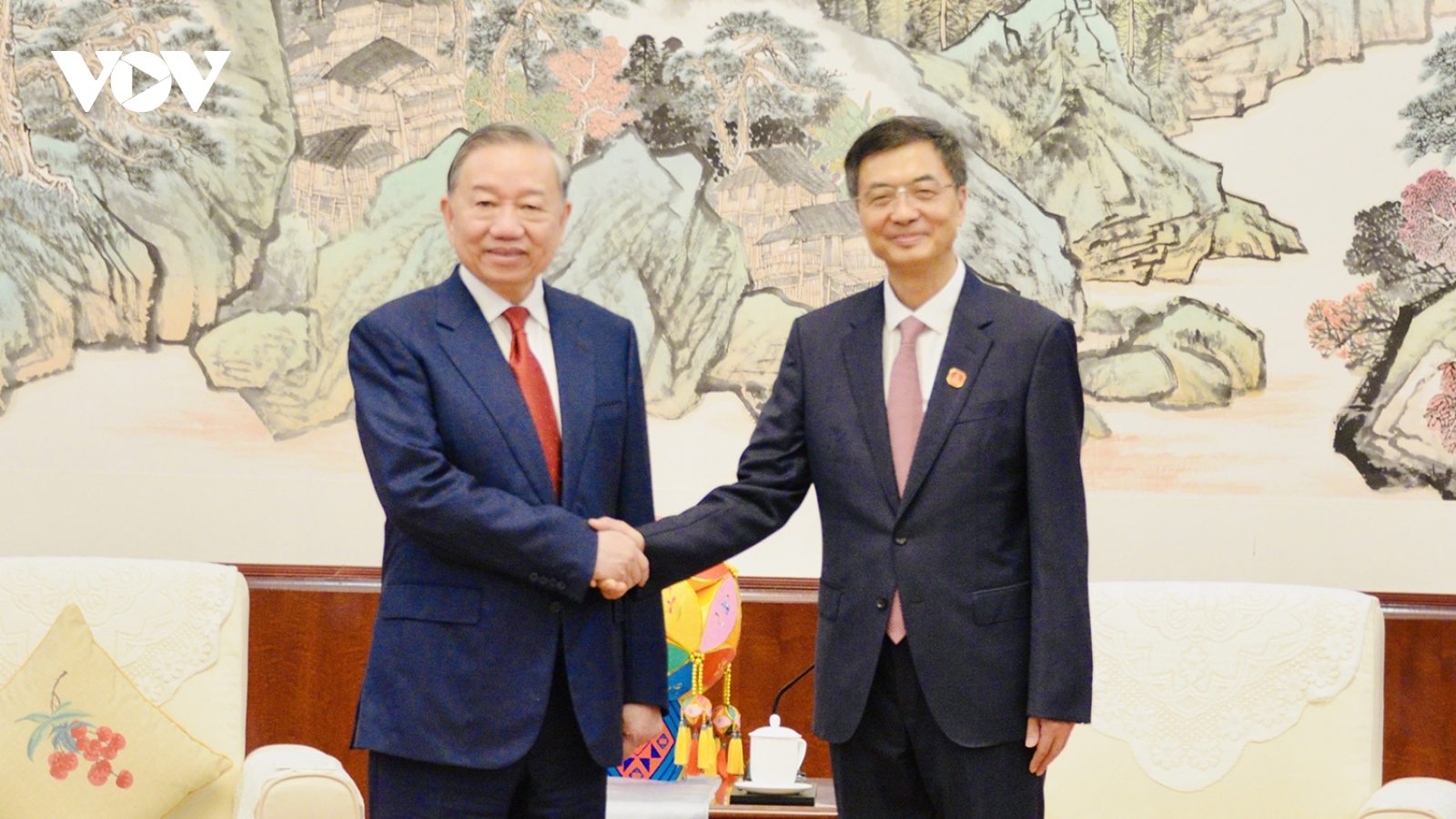 Tổng Bí thư, Chủ tịch nước Tô Lâm tiếp Bí thư Quảng Tây, Trung Quốc