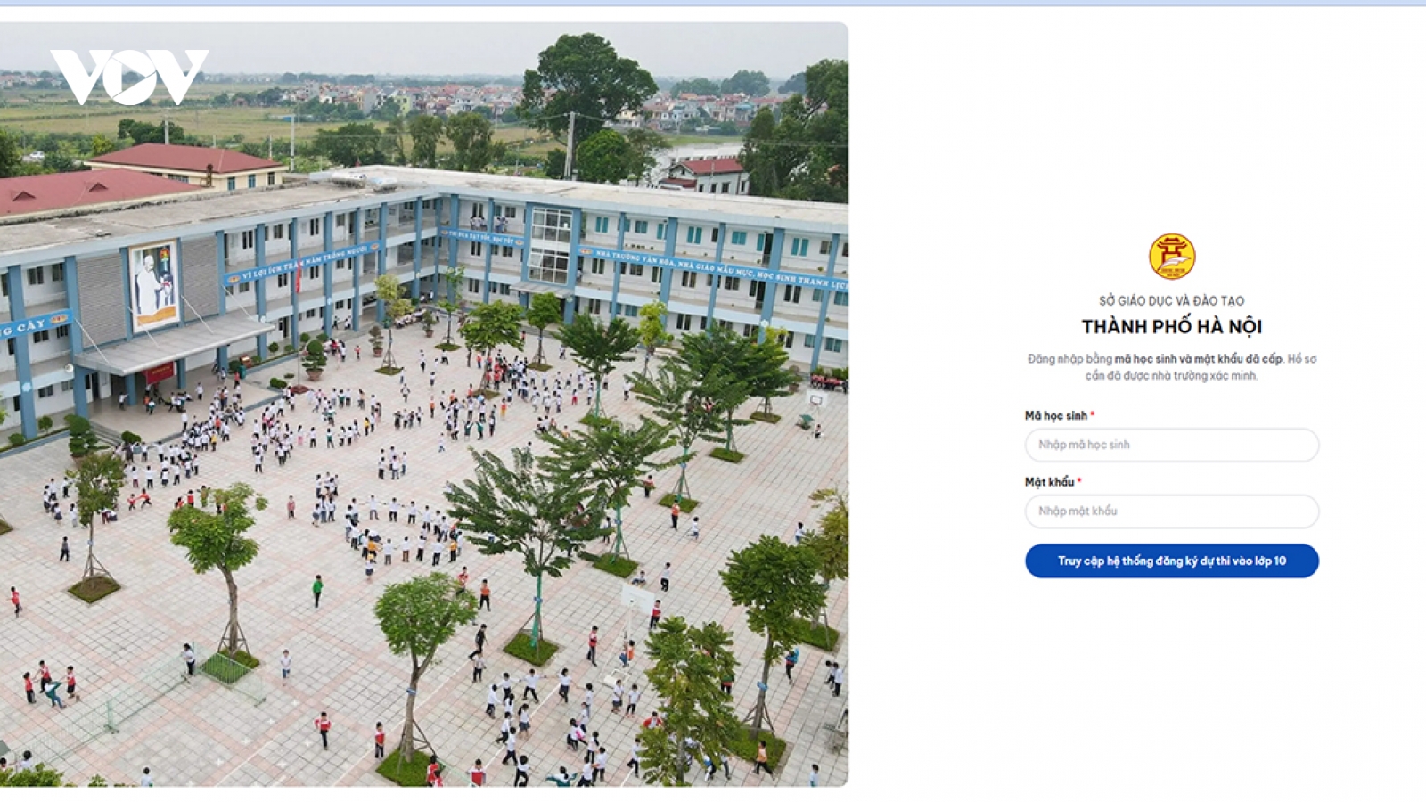 Hôm nay, Hà Nội thử nghiệm đăng ký dự thi lớp 10 trực tuyến