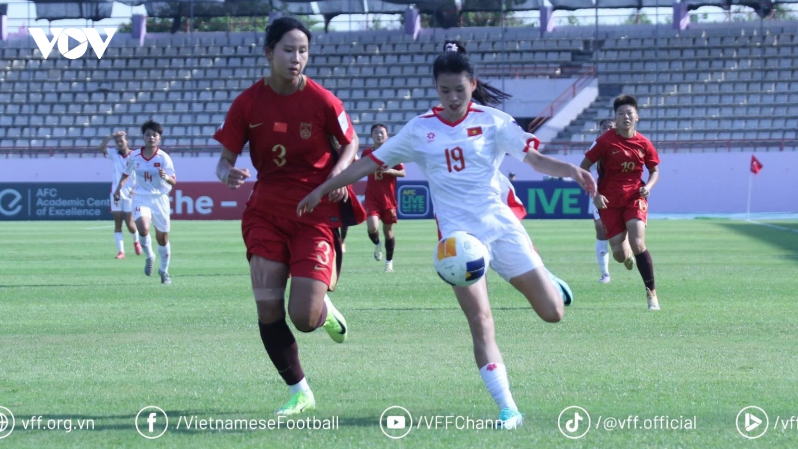 U20 nữ Việt Nam không thể gây bất ngờ trước U20 nữ Trung Quốc