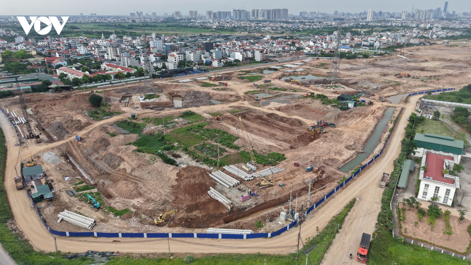 Hàng loạt hồ điều hòa phía Tây Hà Nội tăng tốc thi công, chống ngập mùa mưa 2026