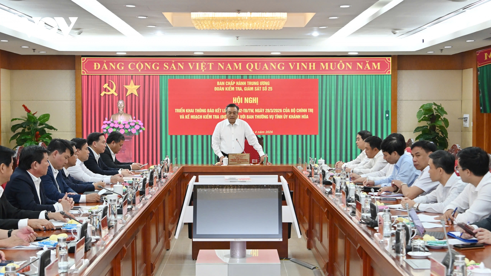 Thông báo Kết luận kiểm tra, giám sát với Ban thường vụ Tỉnh uỷ Khánh Hoà