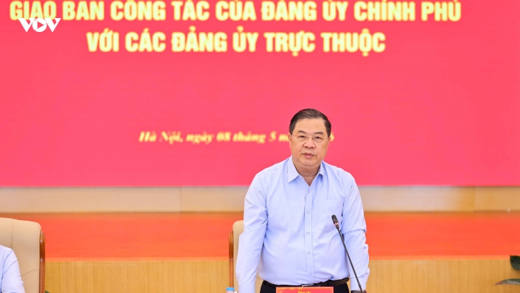 Phó Thủ tướng Thường trực Phạm Gia Túc chủ trì hội nghị giao ban Đảng ủy Chính phủ