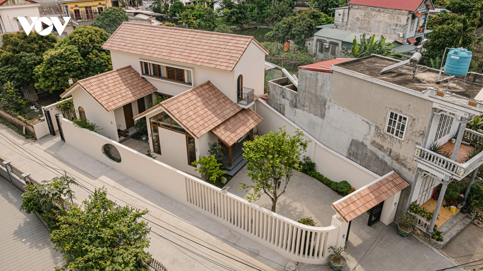Hải Dương Villa: Nén diện tích xây dựng để mở rộng không gian thiên nhiên xanh mát