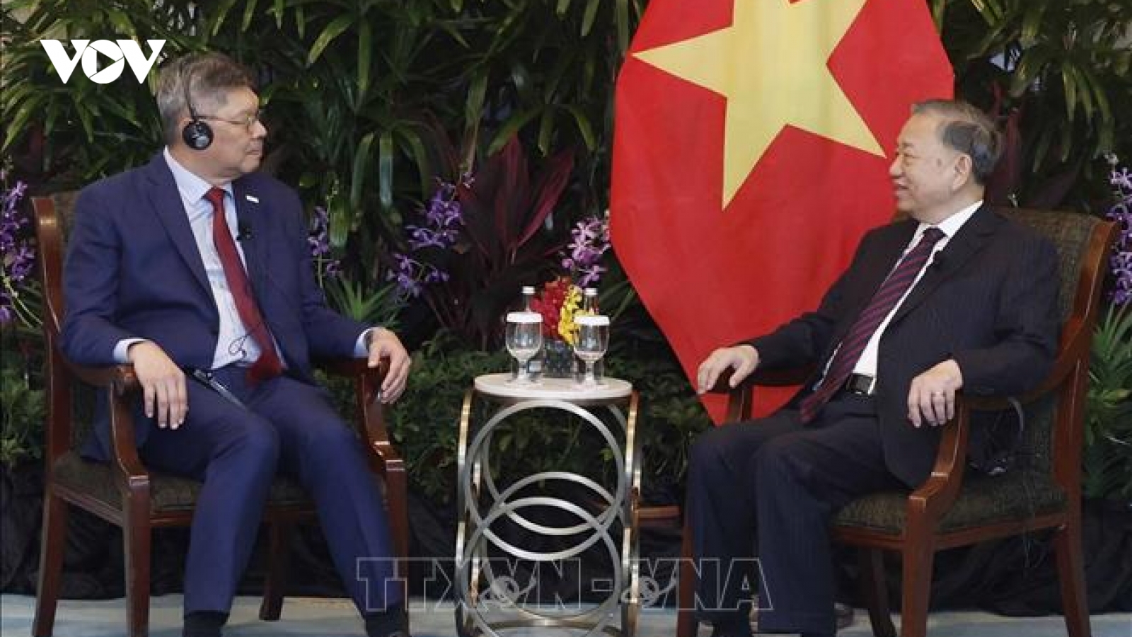 Tổng Bí thư, Chủ tịch nước Tô Lâm tiếp lãnh đạo các tập đoàn doanh nghiệp lớn của Singapore