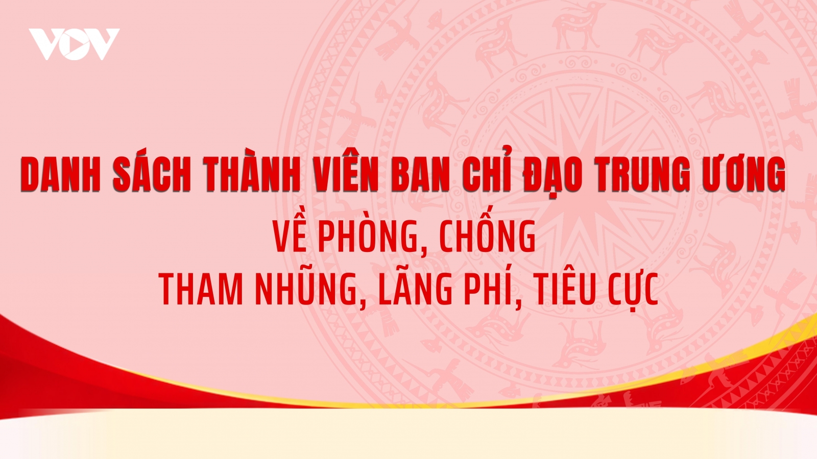 Danh sách thành viên Ban Chỉ đạo Trung ương về phòng, chống tham nhũng, lãng phí, tiêu cực