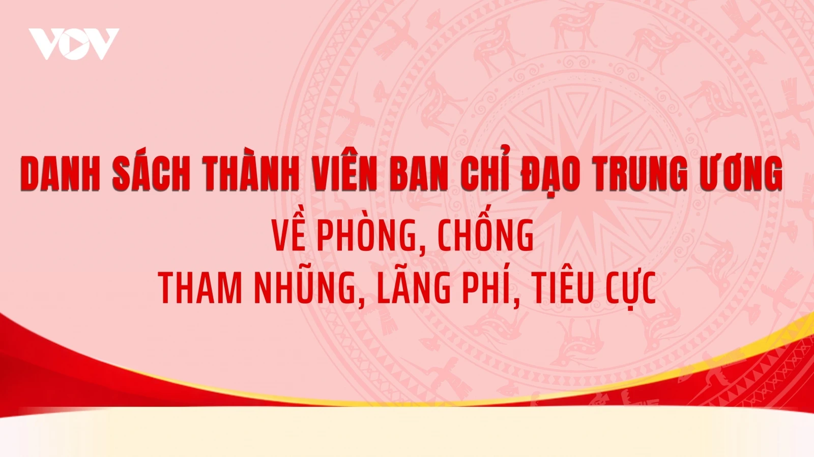 Danh sách thành viên Ban Chỉ đạo Trung ương về phòng, chống tham nhũng, lãng phí, tiêu cực