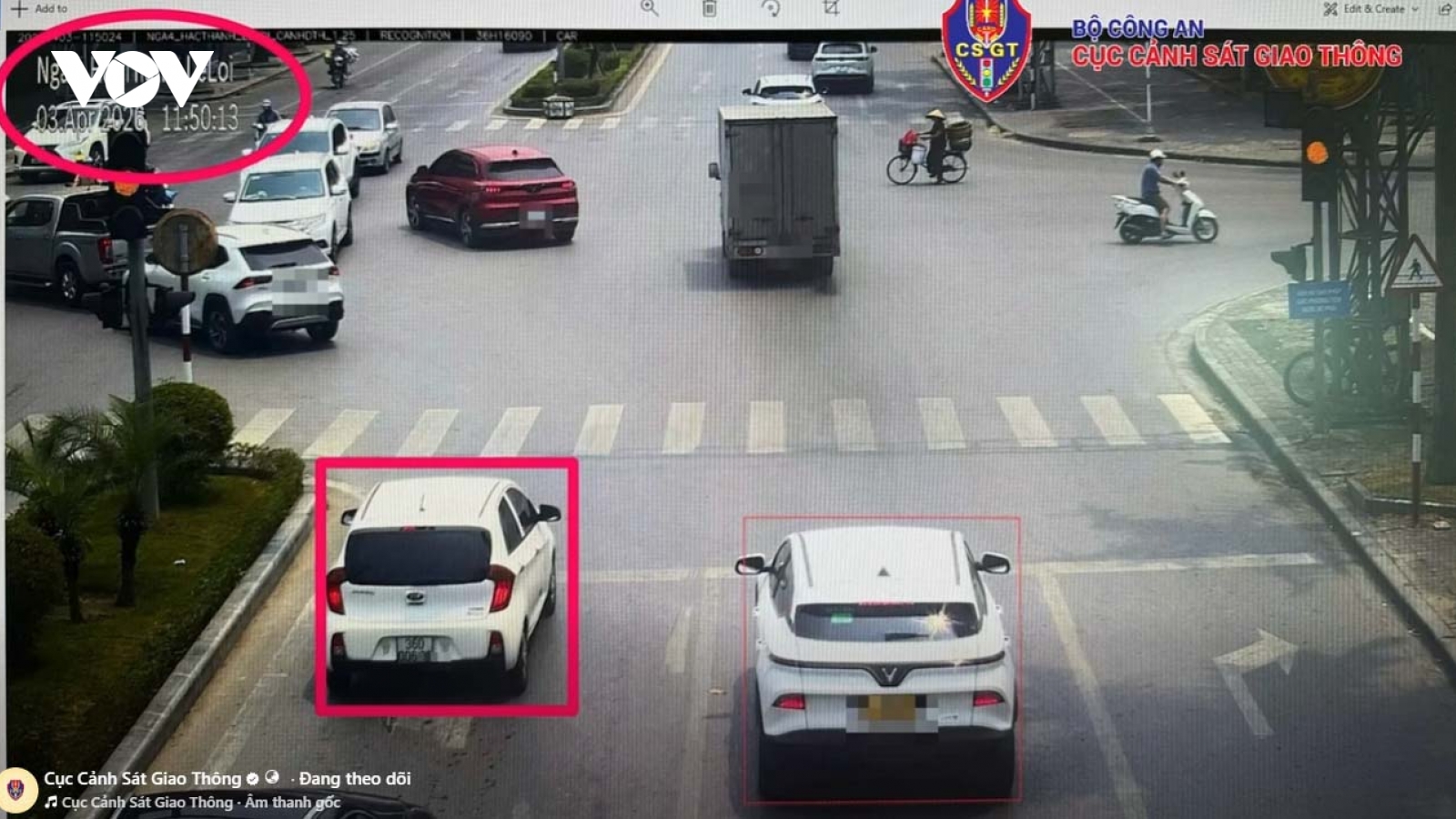 Tranh cãi về tình huống phạt nguội “Quay đầu trên vạch người đi bộ" ở Thanh Hóa