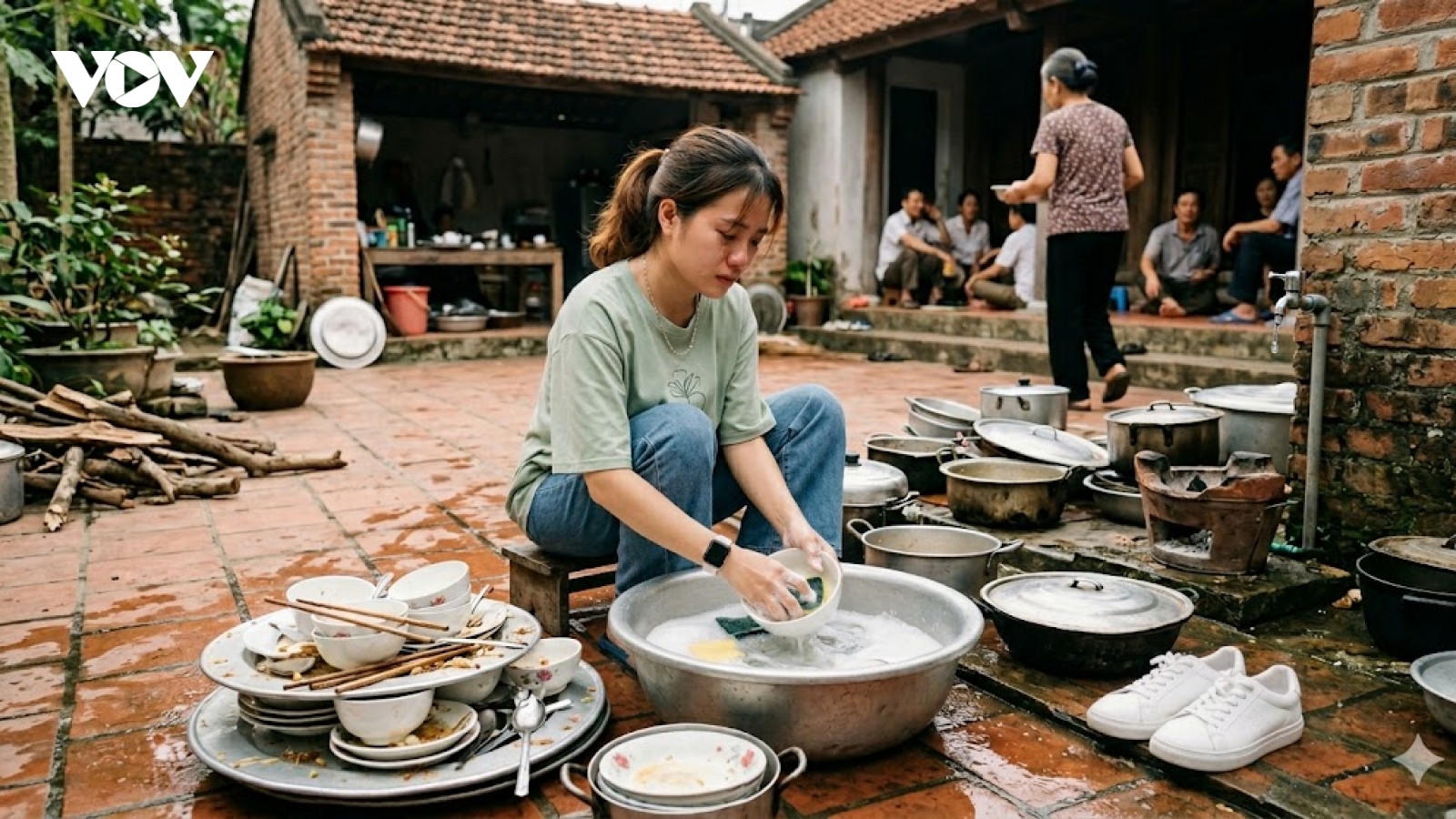 Lần đầu ra mắt bị cô chồng bắt rửa 3 mâm bát