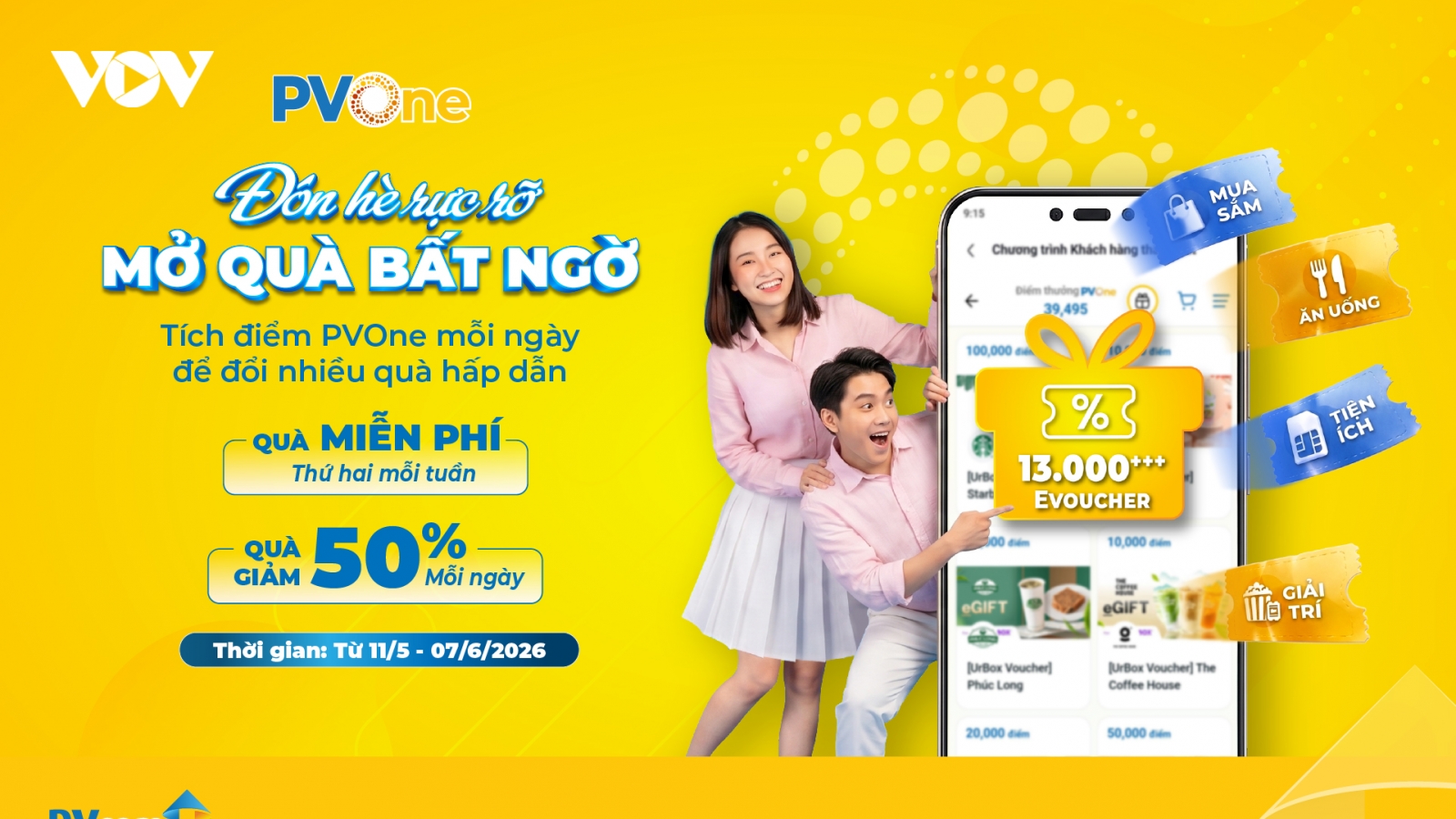 Cùng PVcomBank đón hè rực rỡ với hơn 13.000 quà tặng trên hệ sinh thái PVOne