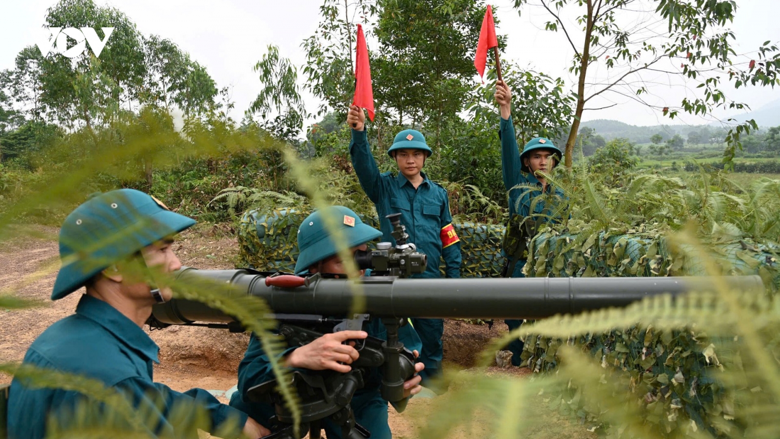 Hoàn thành diễn tập tác chiến cấp xã, phường đầu tiên