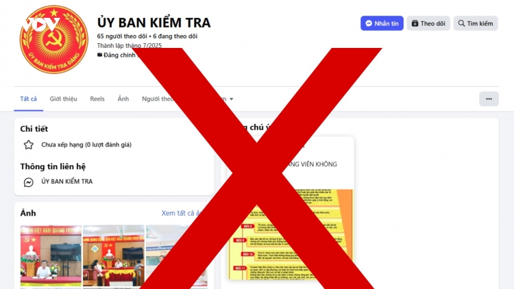 Xuất hiện nhiều fanpage giả mạo Ủy ban Kiểm tra Trung ương