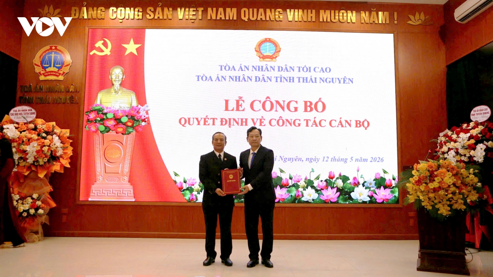 Điều động, bổ nhiệm Chánh án TAND tỉnh Thái Nguyên