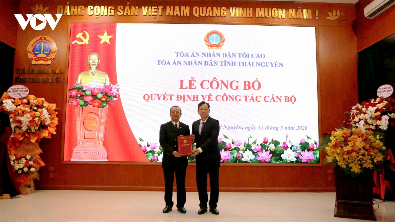 Điều động, bổ nhiệm Chánh án TAND tỉnh Thái Nguyên