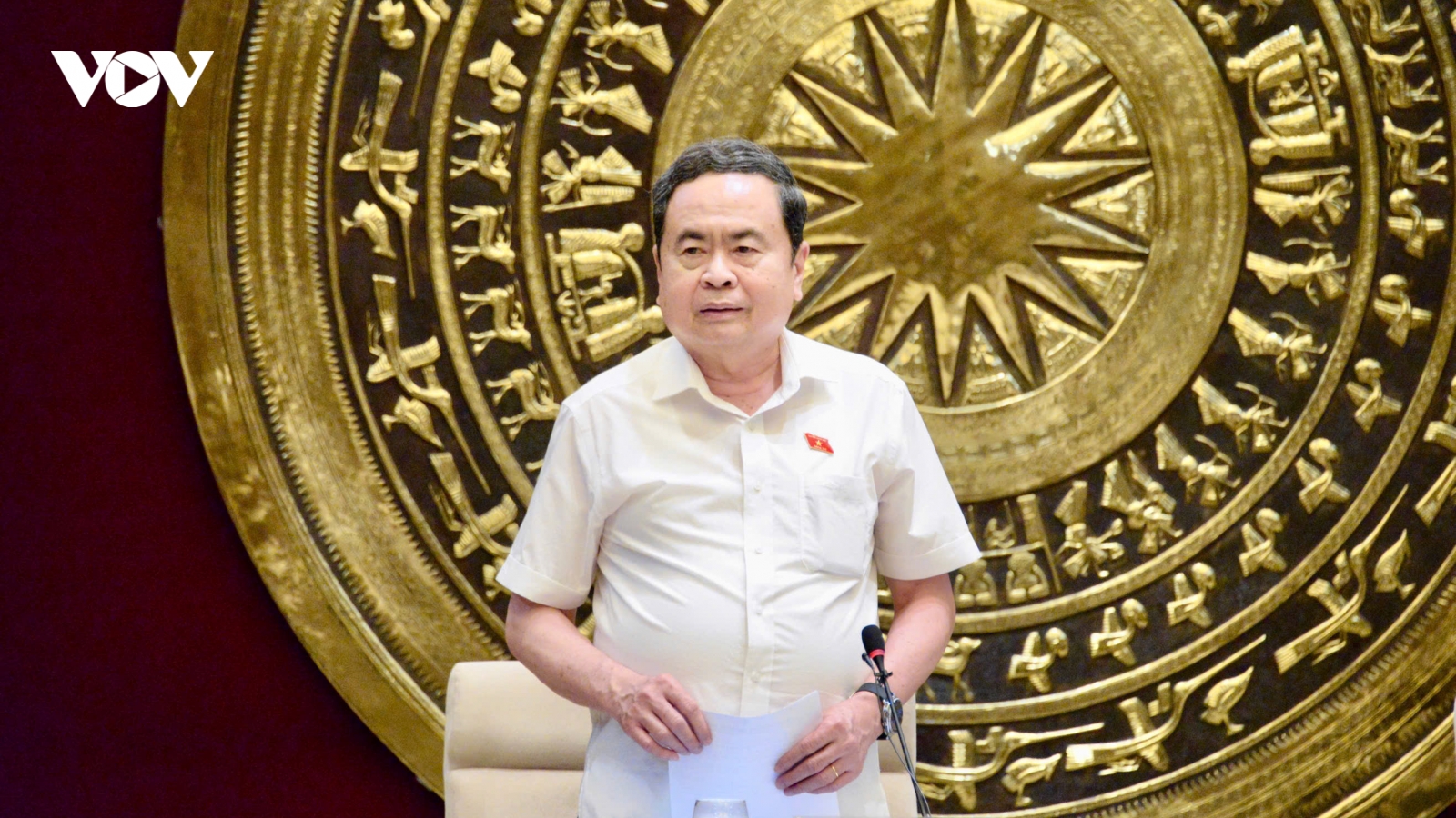 Chủ tịch Quốc hội Trần Thanh Mẫn làm việc với Văn phòng Quốc hội