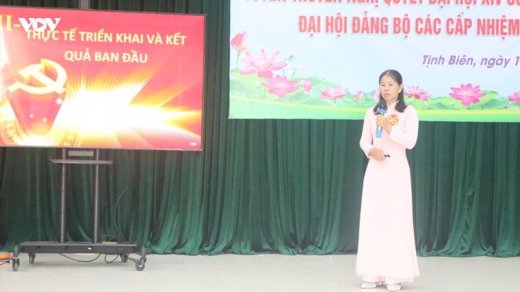 Hội thi tuyên truyền viên giỏi đưa Nghị quyết XIV vào cuộc sống