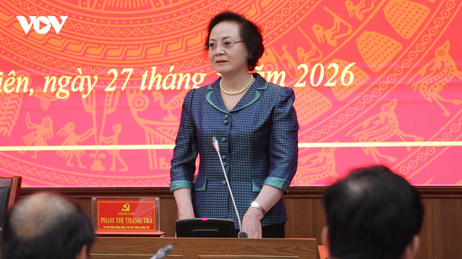 Phó Thủ tướng Phạm Thị Thanh Trà làm việc với Ban Thường vụ Tỉnh ủy Điện Biên