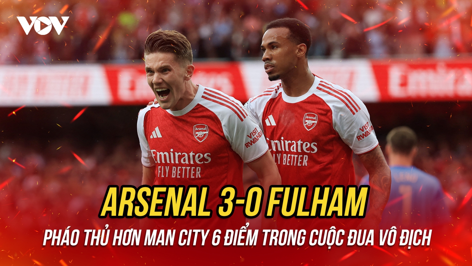 Saka và Gyokeres rực sáng, Arsenal thắng đậm Fulham