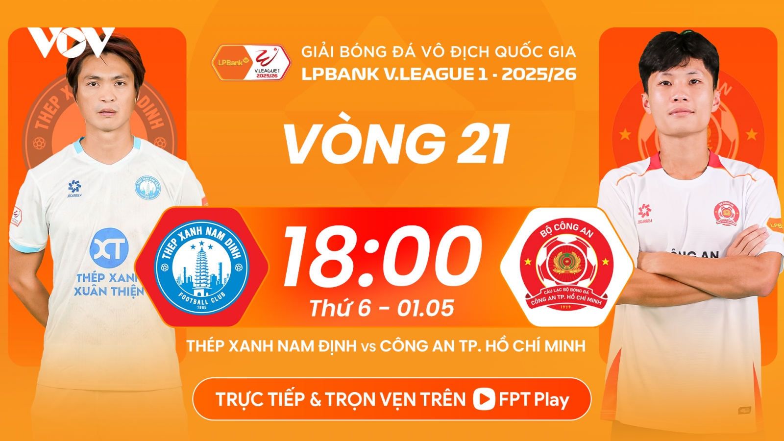 Lịch thi đấu và trực tiếp bóng đá Việt Nam hôm nay 1/5