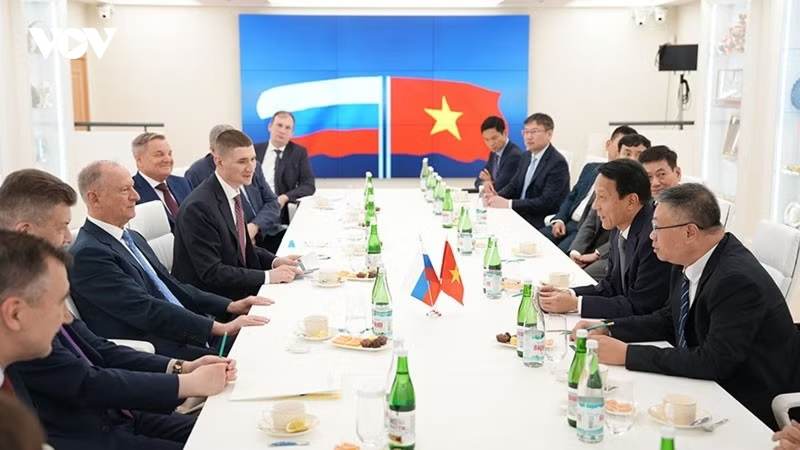 Bộ trưởng Lương Tam Quang hội đàm với Trợ lý Tổng thống Nga Nikolai Patrushev