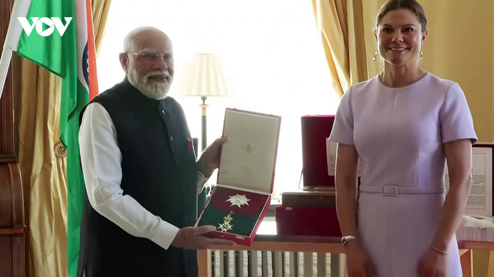 Thủ tướng Ấn Độ Narendra Modi được Thụy Điển trao tặng Huân chương Sao Bắc Cực