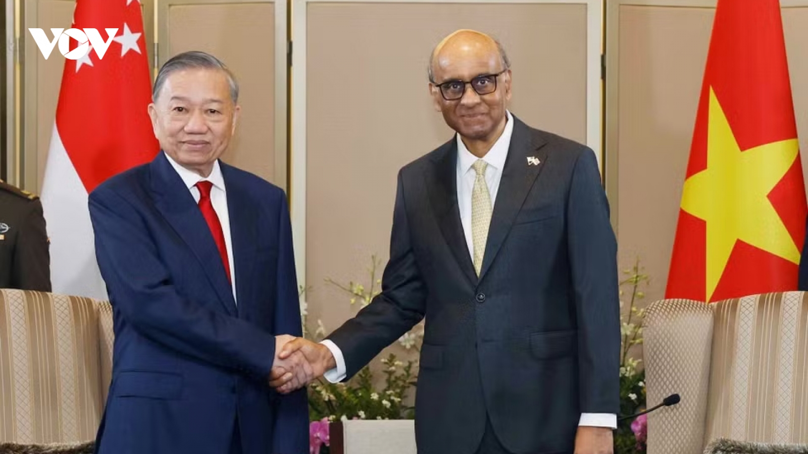 Tổng Bí thư, Chủ tịch nước Tô Lâm hội đàm với Tổng thống Singapore