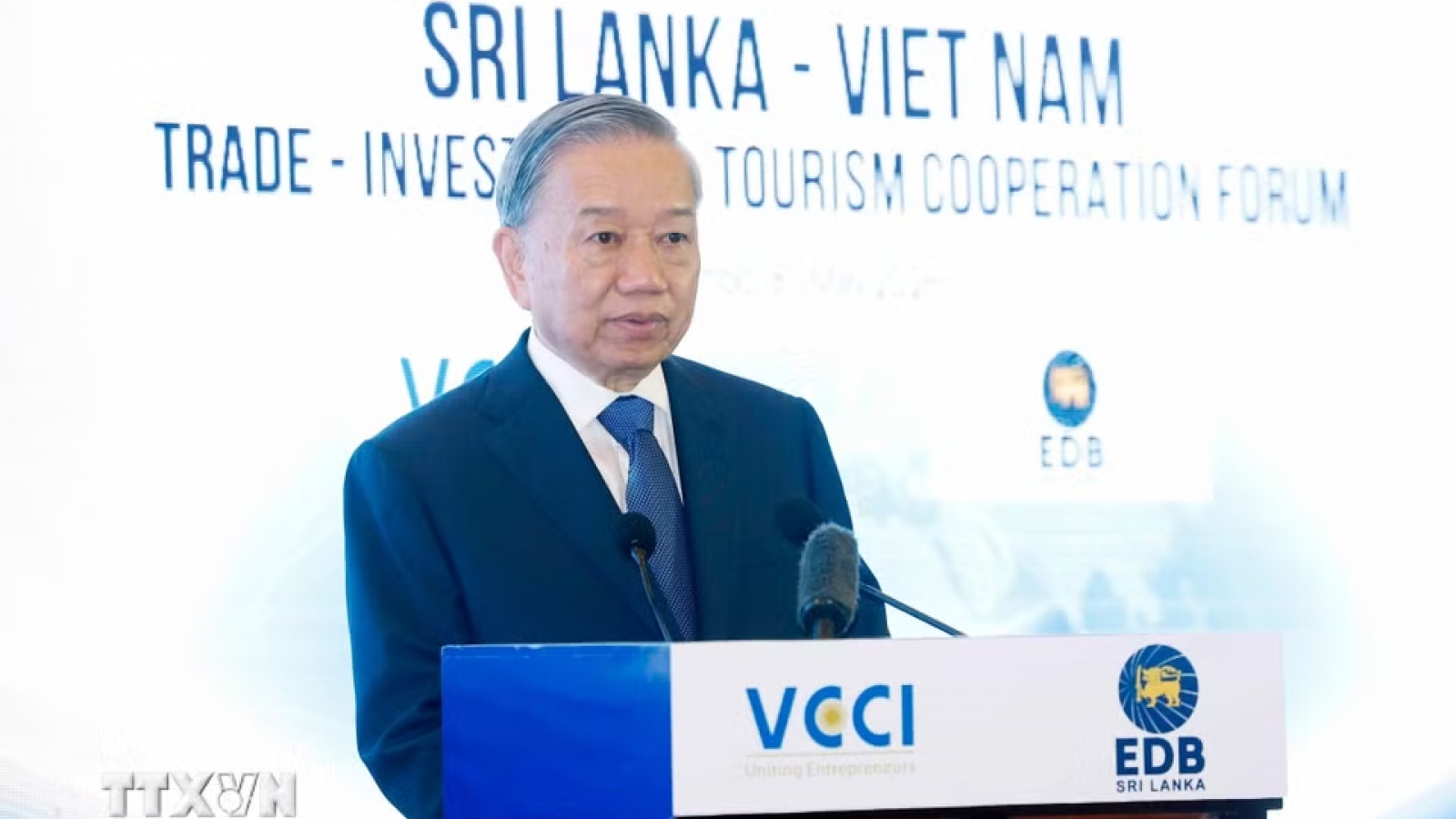 Tổng Bí thư, Chủ tịch nước Tô Lâm dự diễn đàn doanh nghiệp Việt Nam-Sri Lanka