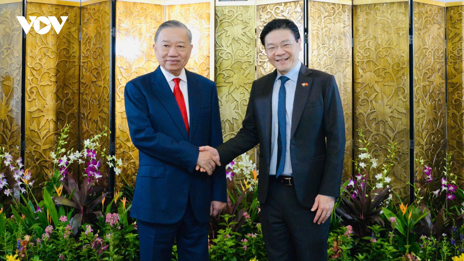 Tổng Bí thư, Chủ tịch nước Tô Lâm hội đàm với Thủ tướng Singapore Lawrence Wong