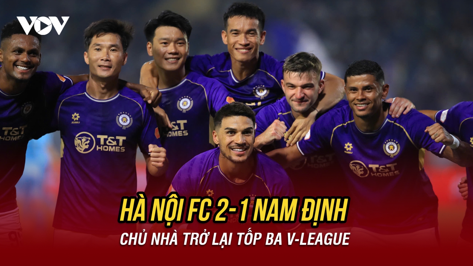 Kết quả V-League hôm nay 24/5: Hà Nội FC trở lại tốp ba sau trận thắng Nam Định