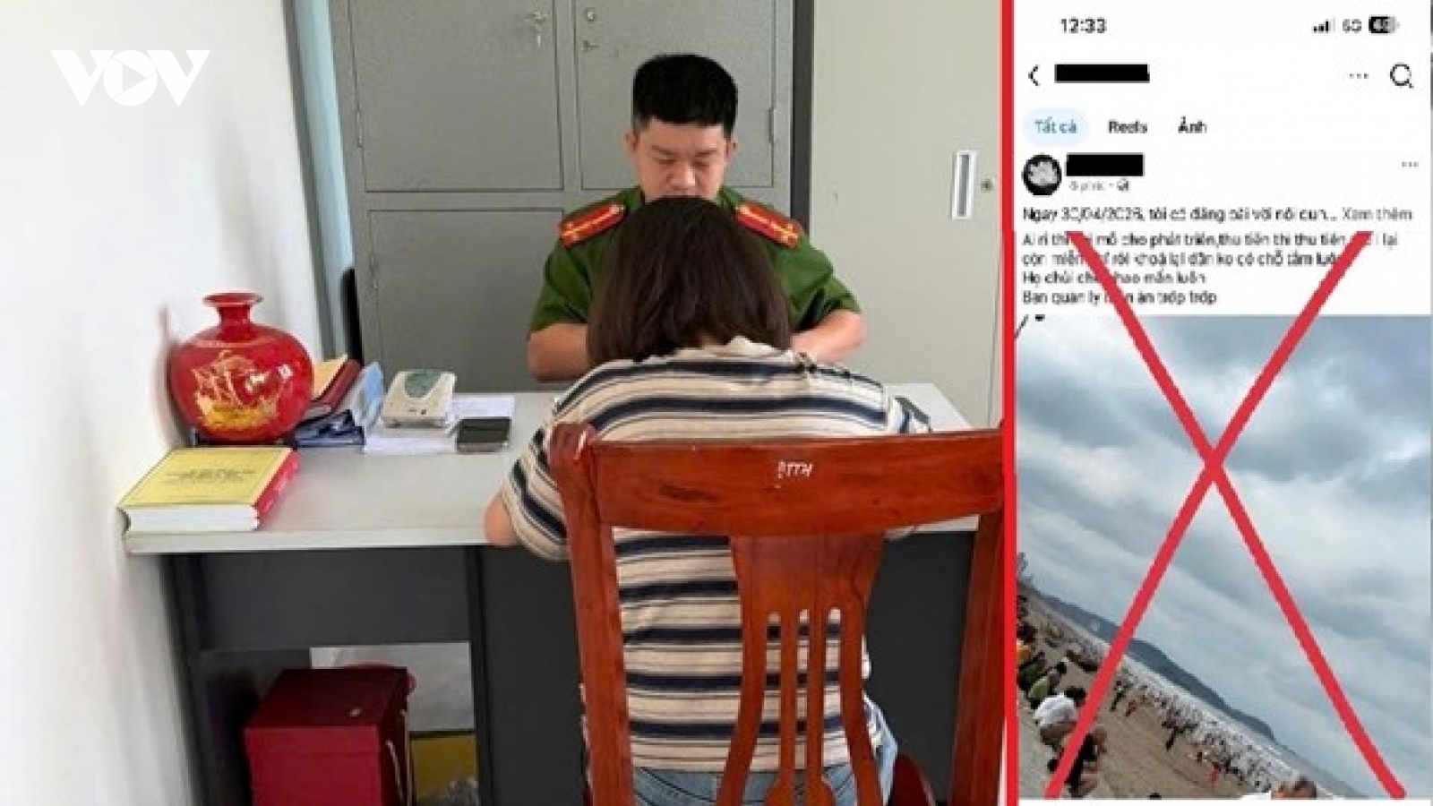 Xử phạt người phụ nữ đăng tin sai sự thật về du lịch Cửa Lò