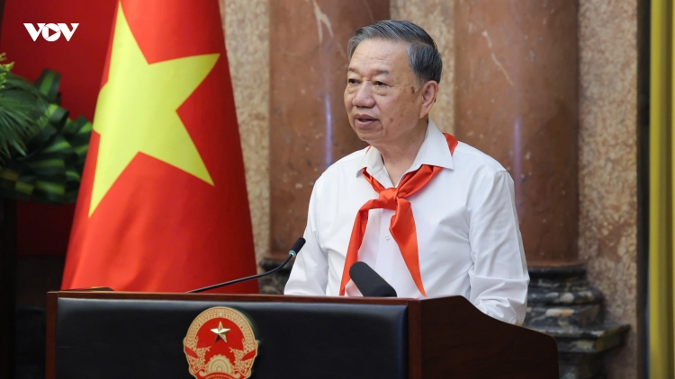 Tổng Bí thư, Chủ tịch nước Tô Lâm gặp mặt 85 đội viên tiêu biểu toàn quốc