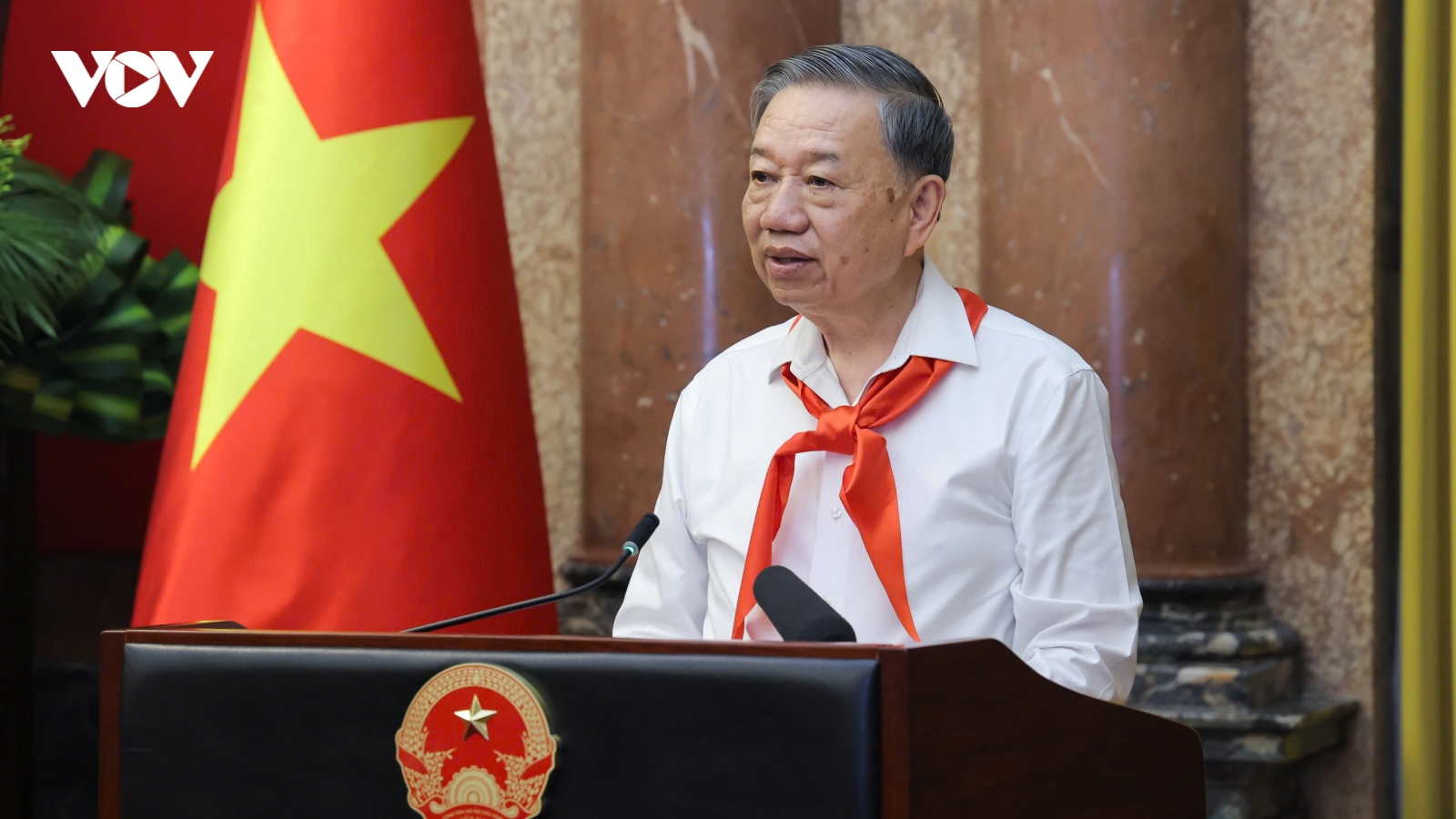 Tổng Bí thư, Chủ tịch nước Tô Lâm gặp mặt 85 đội viên tiêu biểu toàn quốc