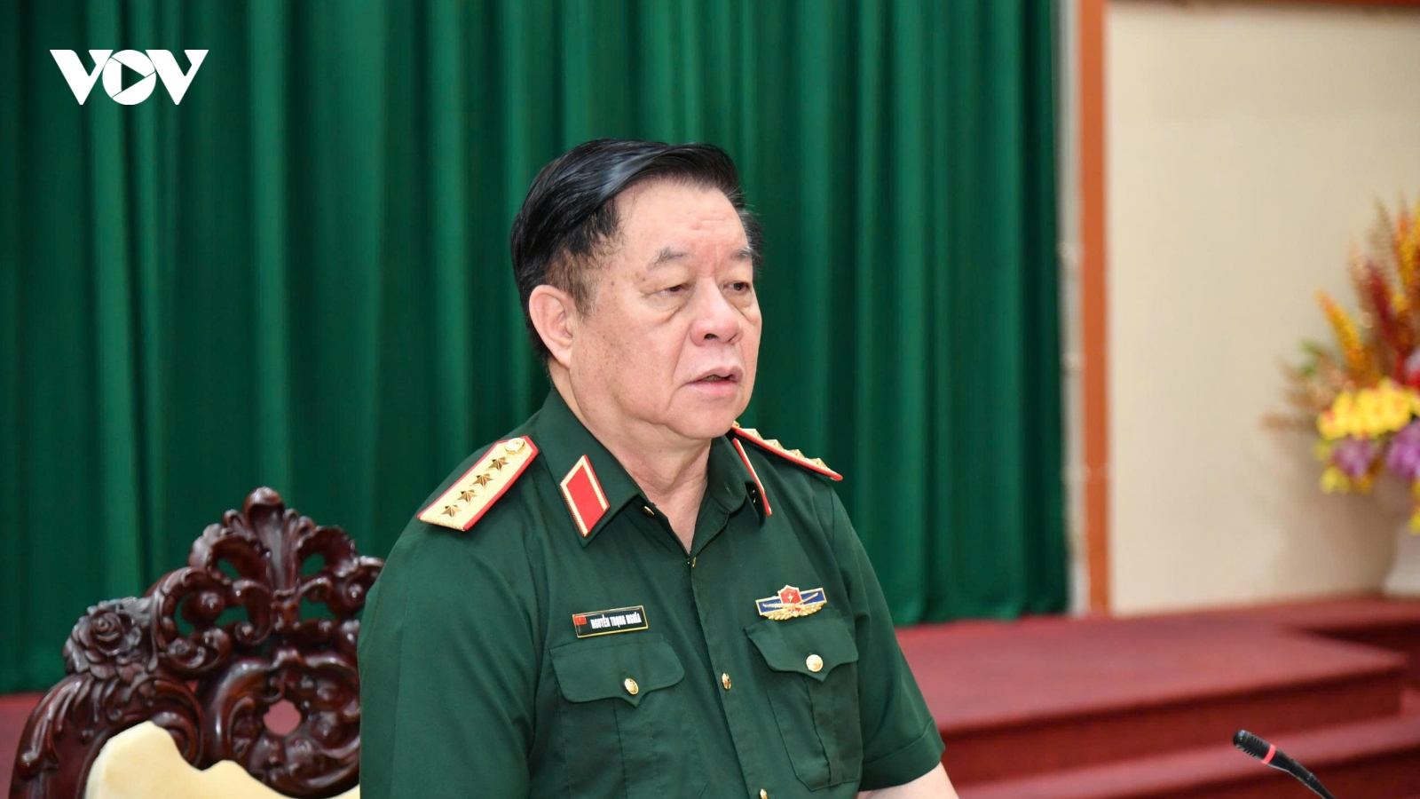 Đại tướng Nguyễn Trọng Nghĩa làm việc với Bộ Tư lệnh Quân khu 9