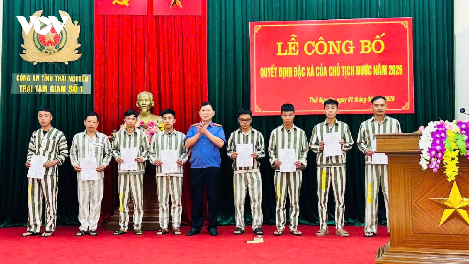 34 phạm nhân ở Thái Nguyên được đặc xá năm 2026