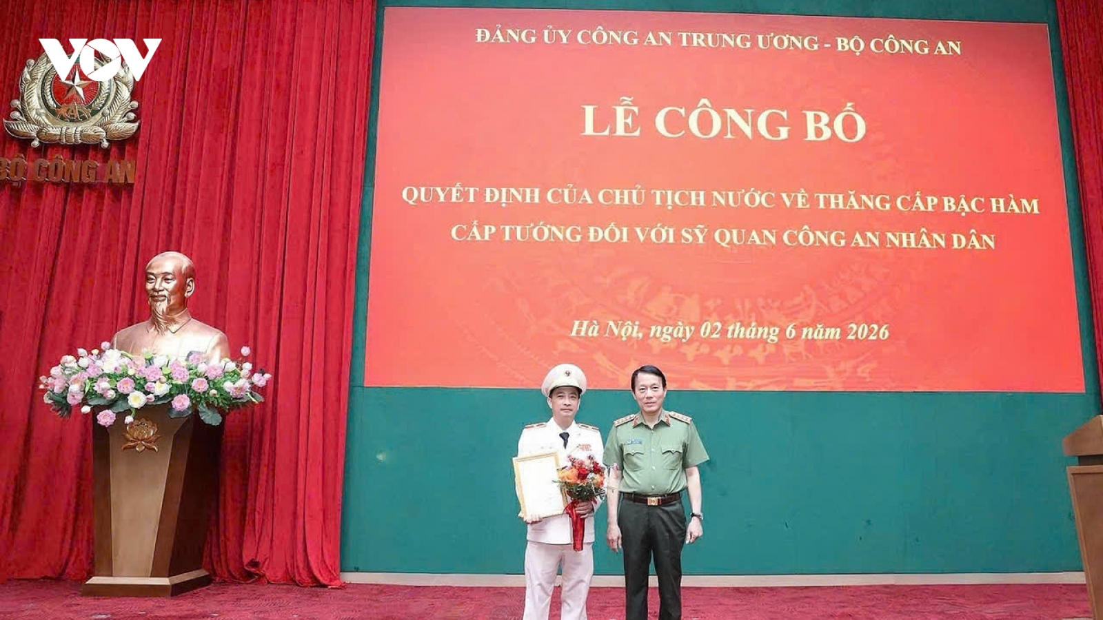 Giám đốc Công an tỉnh Sơn La được phong cấp bậc hàm Thiếu tướng