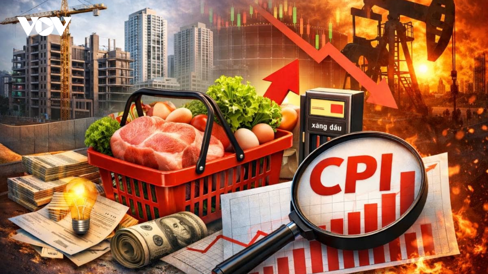 Giá điện, nước và xăng đồng loạt tăng, lạm phát 5 tháng năm 2026 lên mức 4,31%
