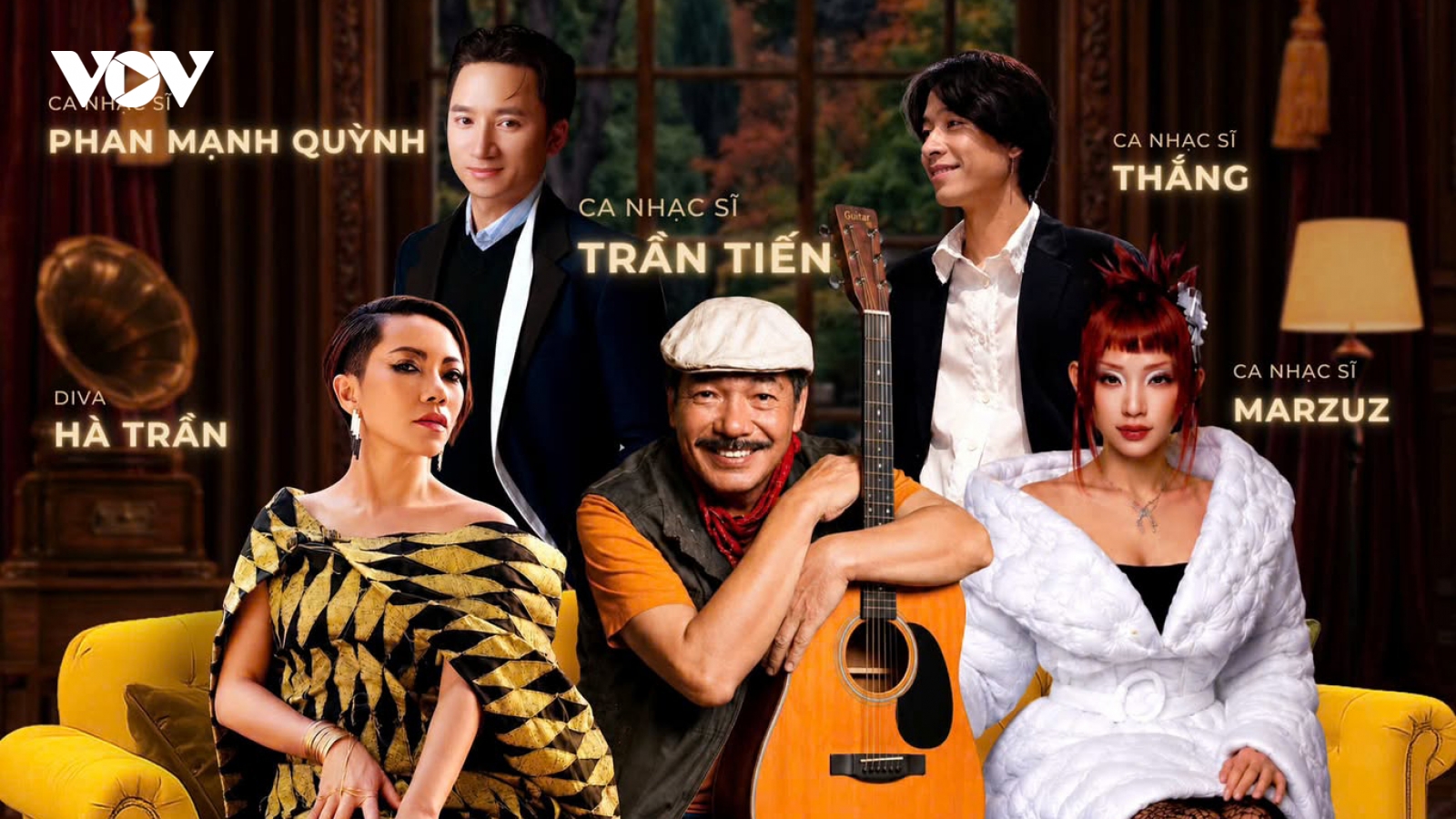 Trần Tiến, Hà Trần, Phan Mạnh Quỳnh hội ngộ trong “phòng khách” âm nhạc