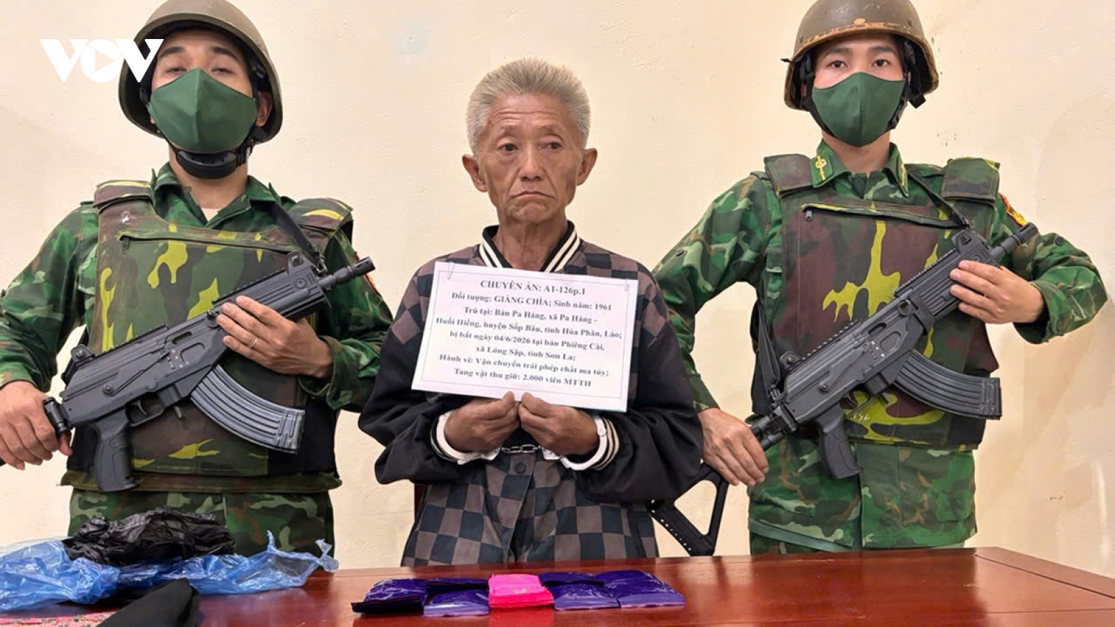 Border guards tighten border control to curb transnational drug trafficking