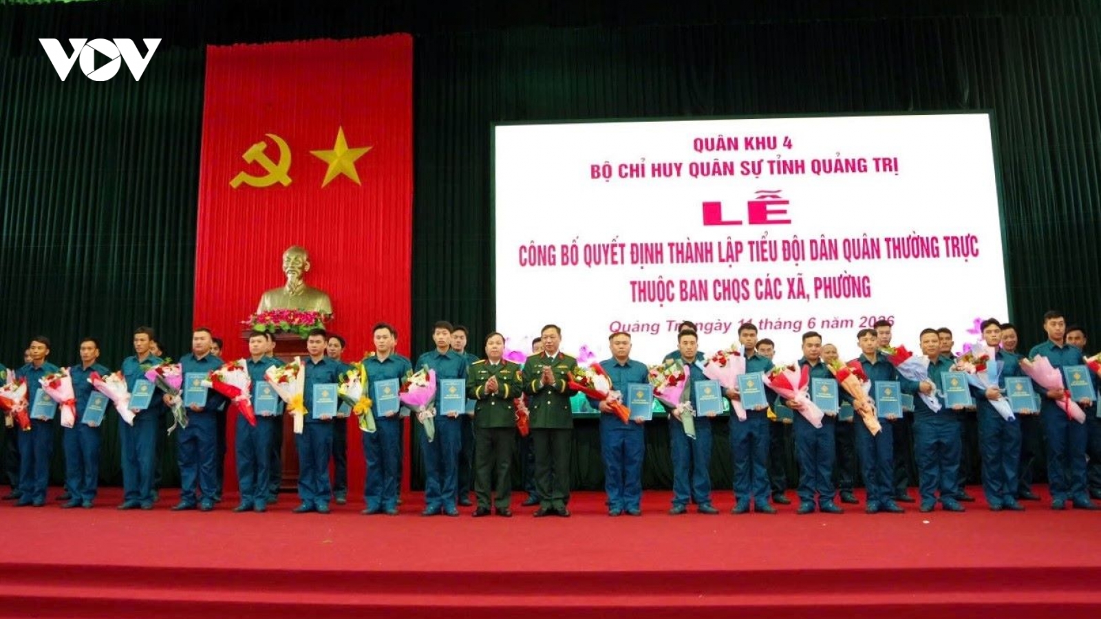 Quảng Trị thành lập 74 tiểu đội dân quân thường trực tại các xã, phường