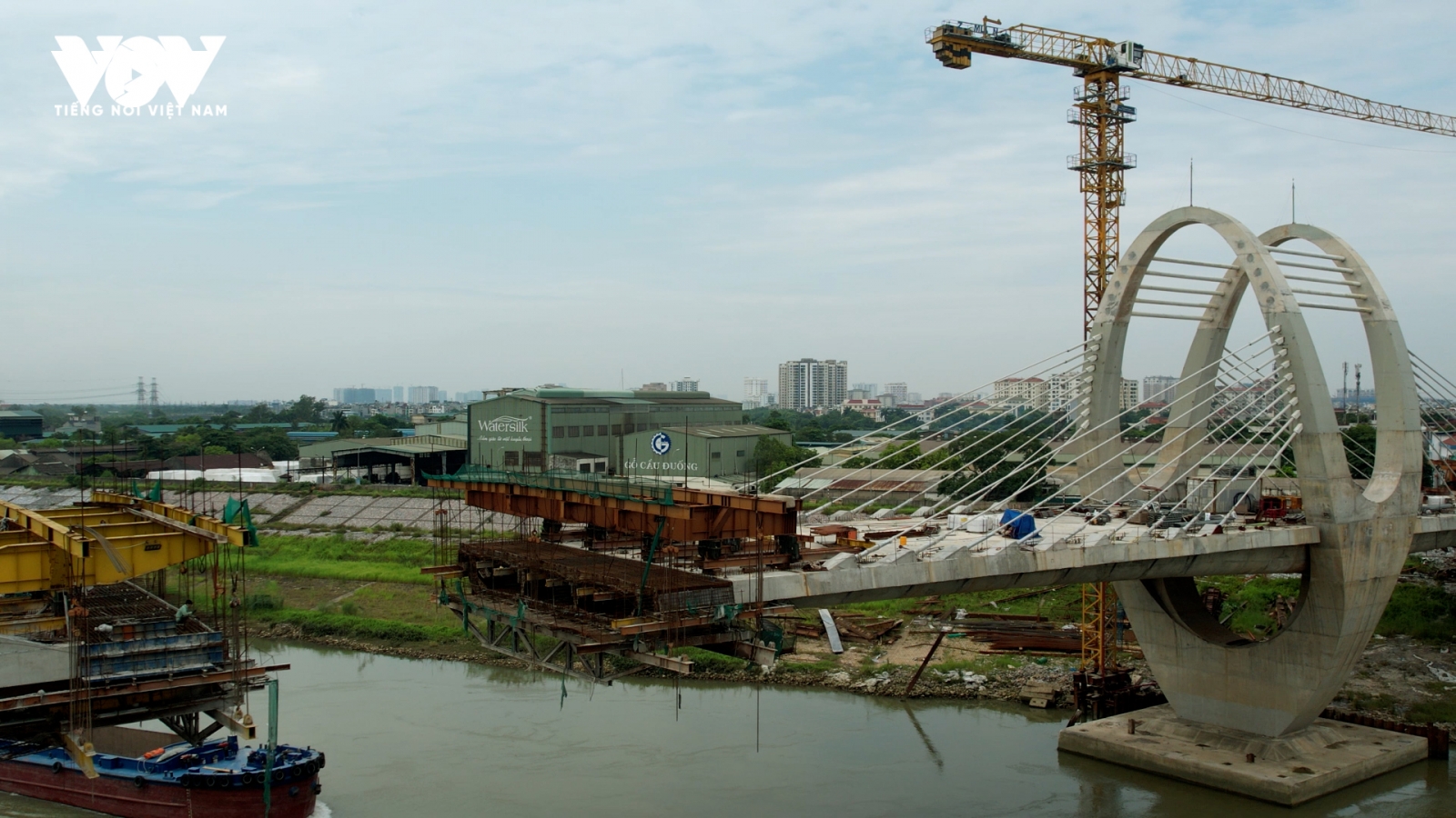 Cầu Đuống mới bước vào chặng "nước rút", về đích tháng 9/2026