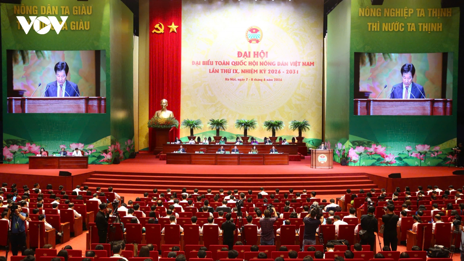 600 đại biểu dự Đại hội đại biểu toàn quốc Hội Nông dân Việt Nam lần IX