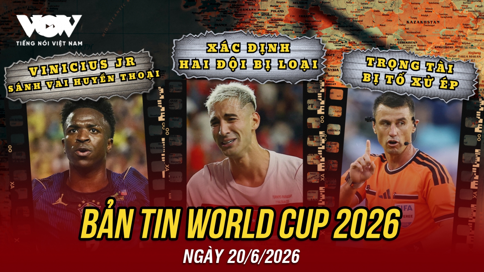 Bản tin World Cup 2026 hôm nay 20-6: Xác định 2 đội bị loại, trọng tài bị tố xử ép