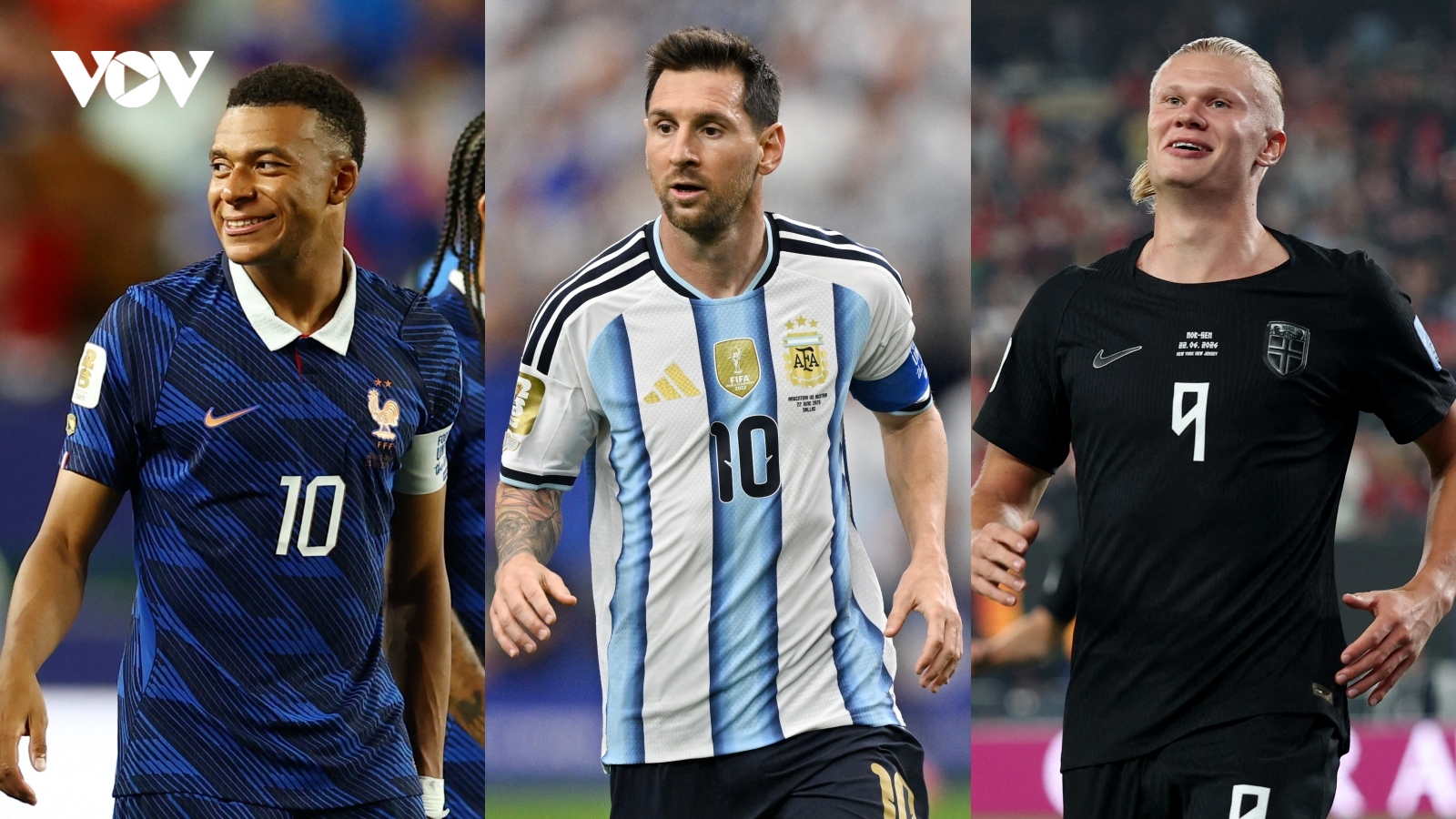 Bảng xếp hạng Vua phá lưới World Cup 2026: Haaland, Mbappe đua tranh cùng Messi