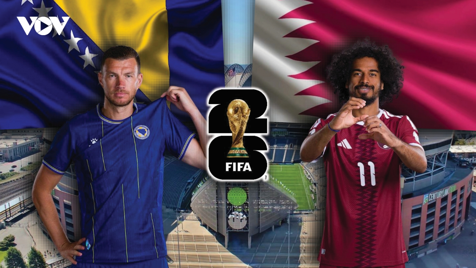 Dự đoán kết quả và đội hình ra sân trận Bosnia vs Qatar bảng B World Cup 2026