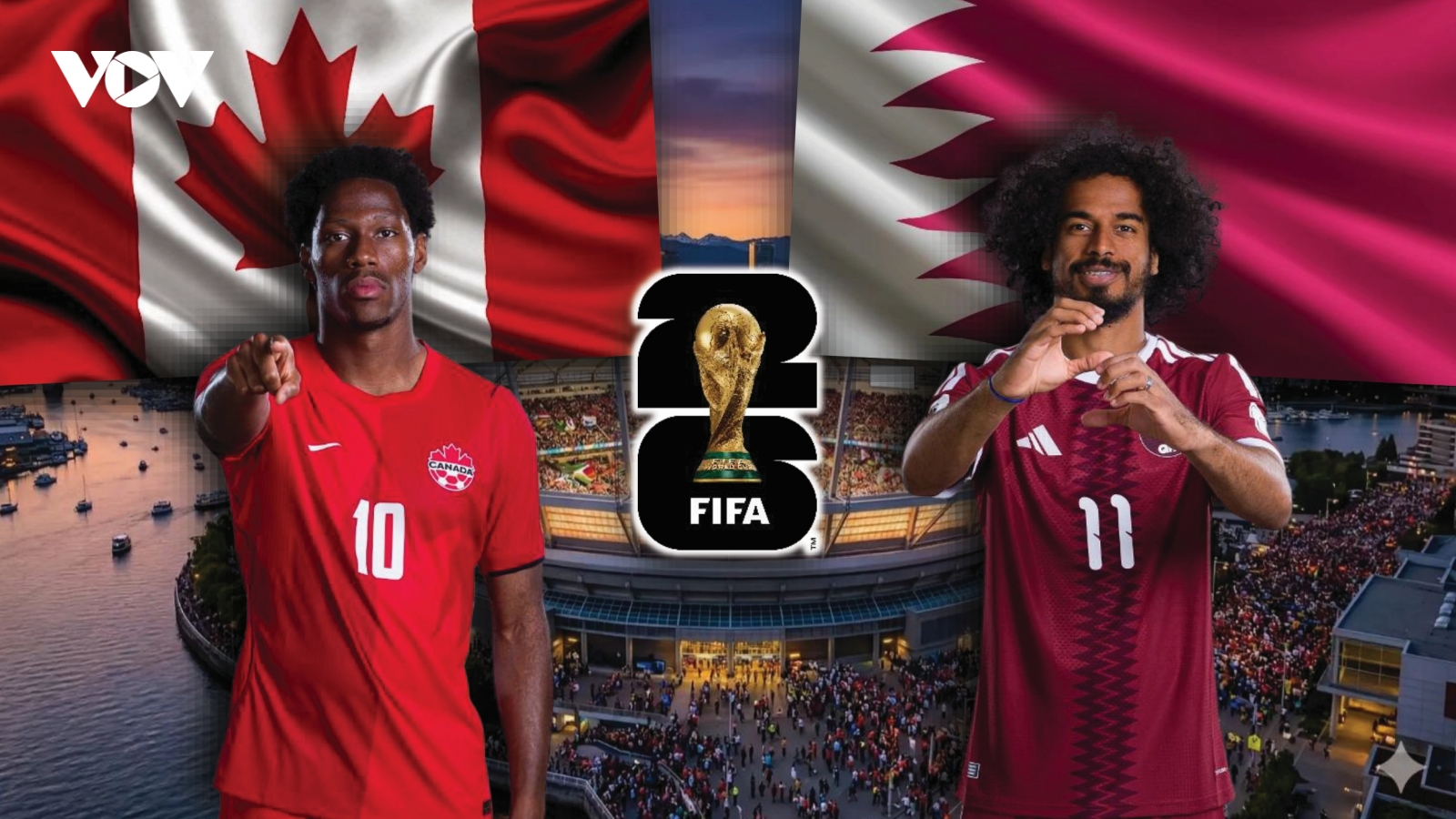 Dự đoán kết quả và đội hình ra sân trận Canada vs Qatar bảng B World Cup 2026