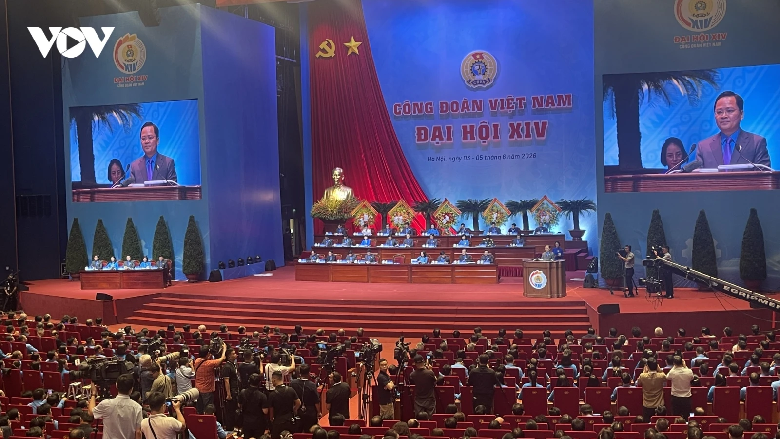 Khai mạc Phiên trọng thể Đại hội XIV Công đoàn Việt Nam