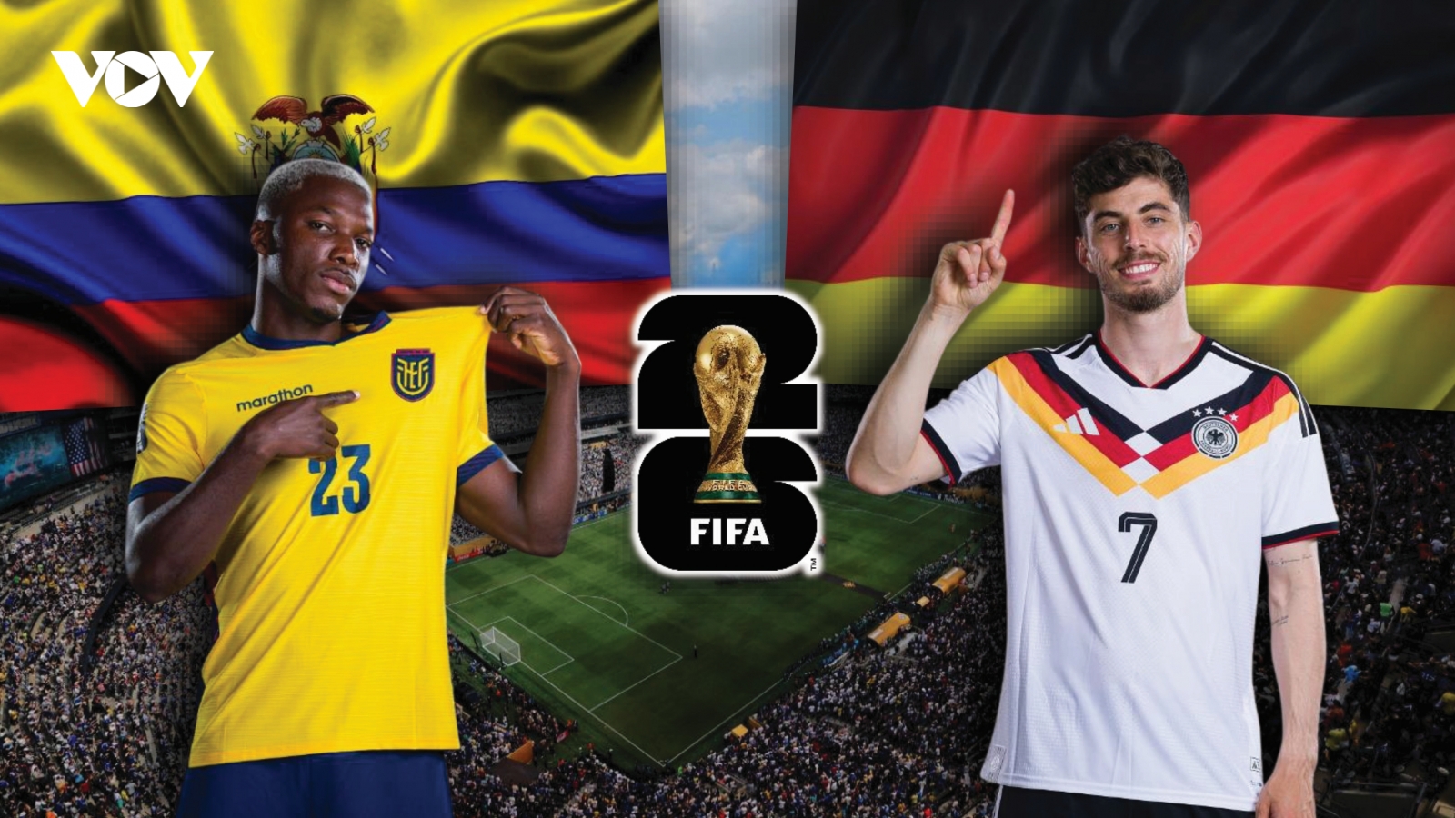 Dự đoán kết quả và đội hình ra sân trận Ecuador vs Đức bảng E World Cup 2026