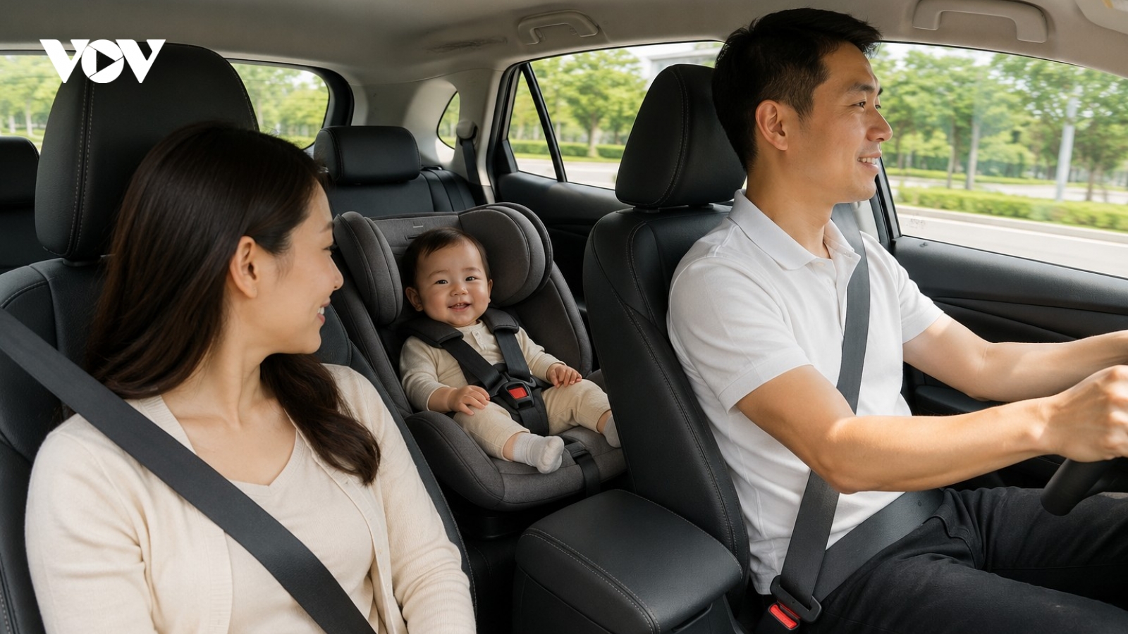 Từ 1/7, chở trẻ trên ô tô không có ghế an toàn bị phạt như thế nào?