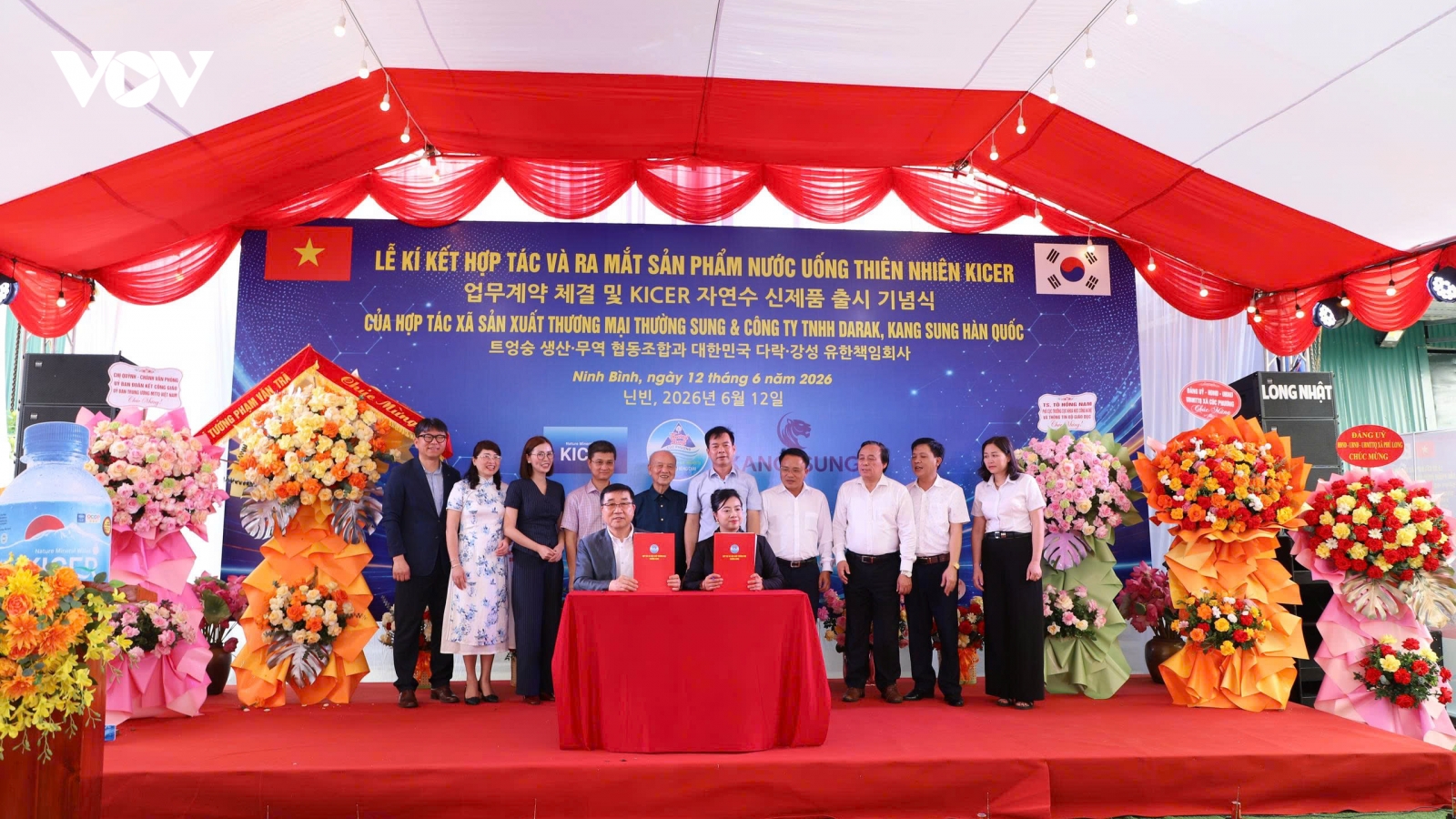 HTX Thường Sung “bắt tay” với đối tác Hàn Quốc đưa nước uống thiên nhiên vươn xa